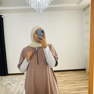 Kamelia kg_   Двойки рукава и платье на замке Ткань