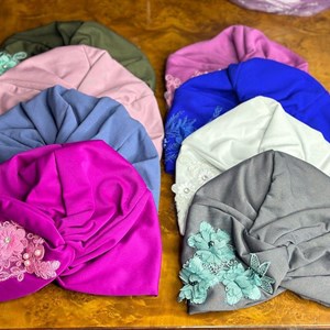 Шок цена Скидка 60 Тюрбаны нарядные Материал трикотаж