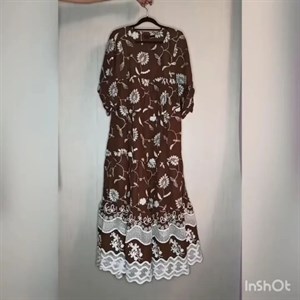 Модель 555 Оригинальное платье ярусы Красивая х б