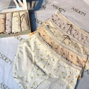 Женское нижнее бельё из рибаны оптом — размеры M, L, XL, упаковка 4 шт.