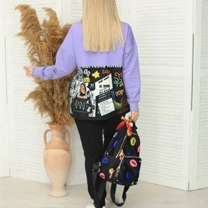 Повторы Костюм Music в сочных цветах Ткань двухнитка