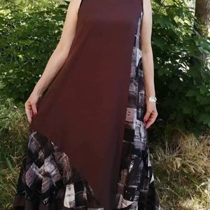 Модель 5855 Платье штапель Размер 48 54 Цена 1000сом