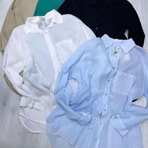 New collection Легкие тоненькие рубашки свободного
