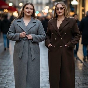 Элегантное пальто в пол для пышных дам | ALTYSHA COLLECTION