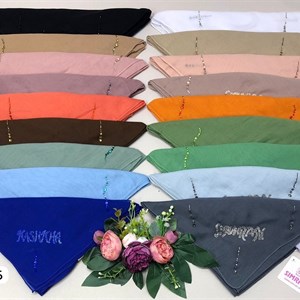 Платки со стразами капли Размер 110 110м Ткань хб