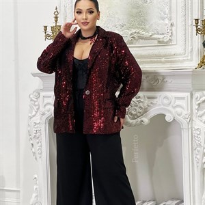 НОВИНКИ НОВЫЙ ГОД Пиджак из пайеток  размеры 52 58