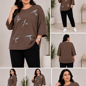 Женская кофточка Plus Size 54/56 из Турции оптом — свободный фасон