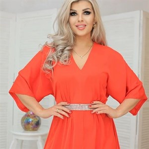 Длинное нарядное платье Джуди из материала Дубайский