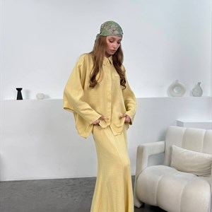 Яркий и стильный комплект-двойка в лимонном цвете - Мода 2023
