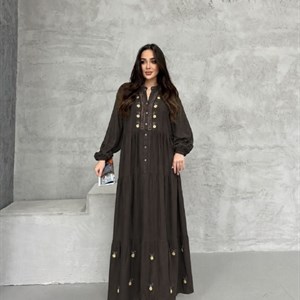 Женское платье/туника из штапеля Турция — размеры 50-58, 1550 сом