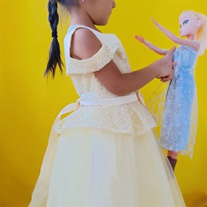 Платье Принцесса Гипюр Размеры 28 34 Ткань гипюр тафта