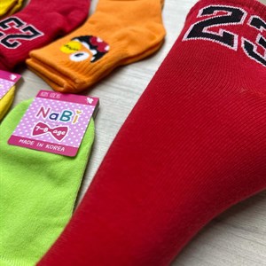 Стильные детские носки NaBi с яркими принтами от 3 до 8 лет | Комфорт и стиль