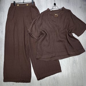 Новая коллекция льняной одежды - стильные брючки и кофточка от TIMALIA.KG