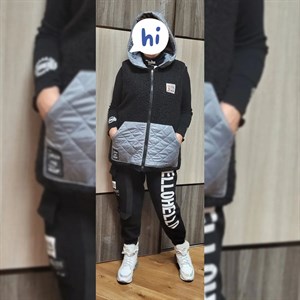 Модель 546 Двухсторонний Жилет из шерстяной буклированной