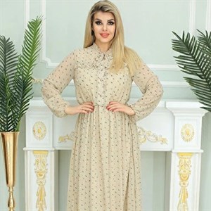 Нарядное платье Шон а на подкладке из шифона с принтом