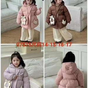     ТОЛЬКО ОПТОМ Куртки ЗИМНИЕ Девочковые КОД Мишка