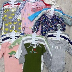 Боди картес на вешалке 5шт размер 3 6 9 12 18 24 код