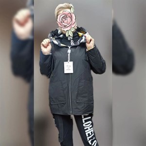 Модель Удлиненная двухсторонняя Осенняя куртка Необычный