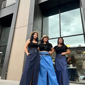 Новинка Осень 2024г Джинсовая Юбка с ремнем в пол