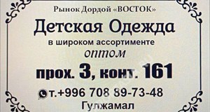 Дордой Восток 3 проход 161