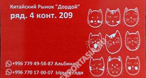 Дордой Дордой (китайский рынок) 3-4 ряд 209